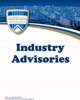 Industry Advisories Industry Advisories