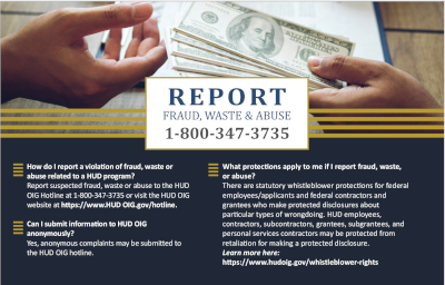HUD OIG Hotline Fact Card 1