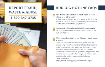 HUD OIG Hotline Fact Card 2
