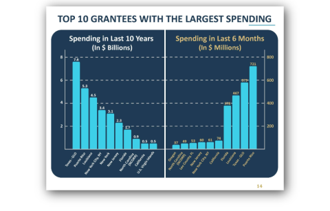 Top 10 Grantees with the Largest Spending