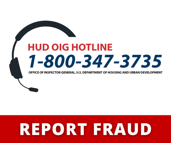 HUD OIG Hotline - Report Fraud